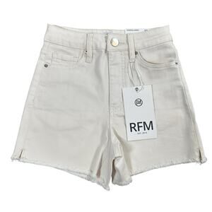 RFM Women's Essential Shorts White Denim Size XS